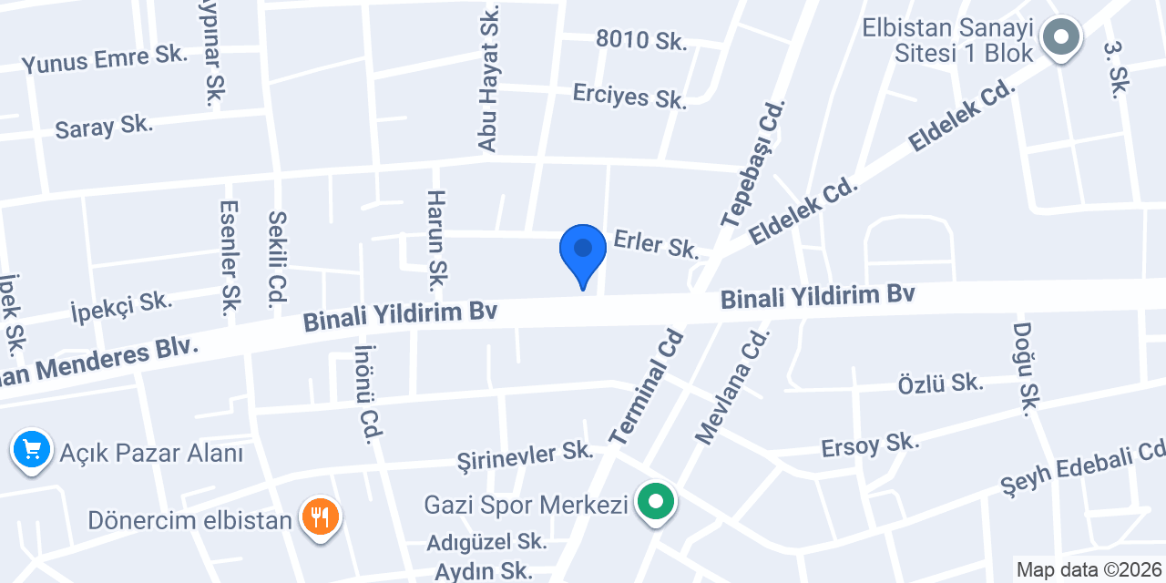 Hayal Oto Lastik konumu
