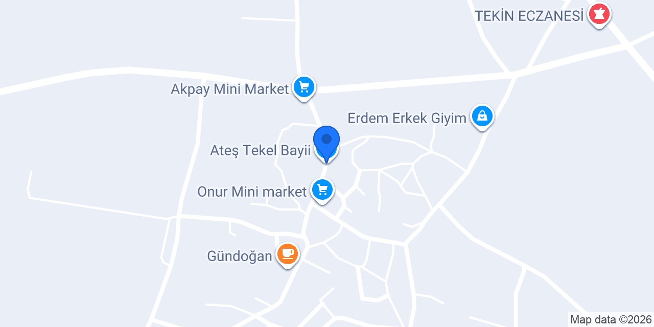Ateş Tekel Bayii konumu