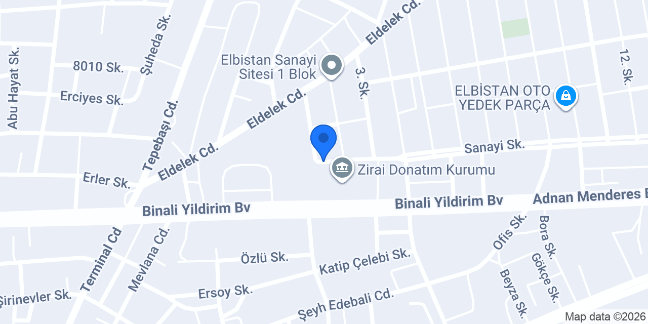 Teksan İş Makinaları konumu