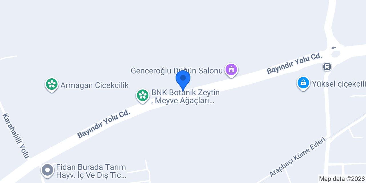 BKB FİDANCILIK konumu