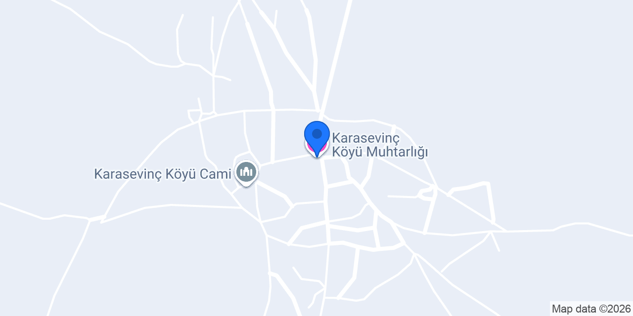 Karasevinç Köyü Muhtarlığı konumu