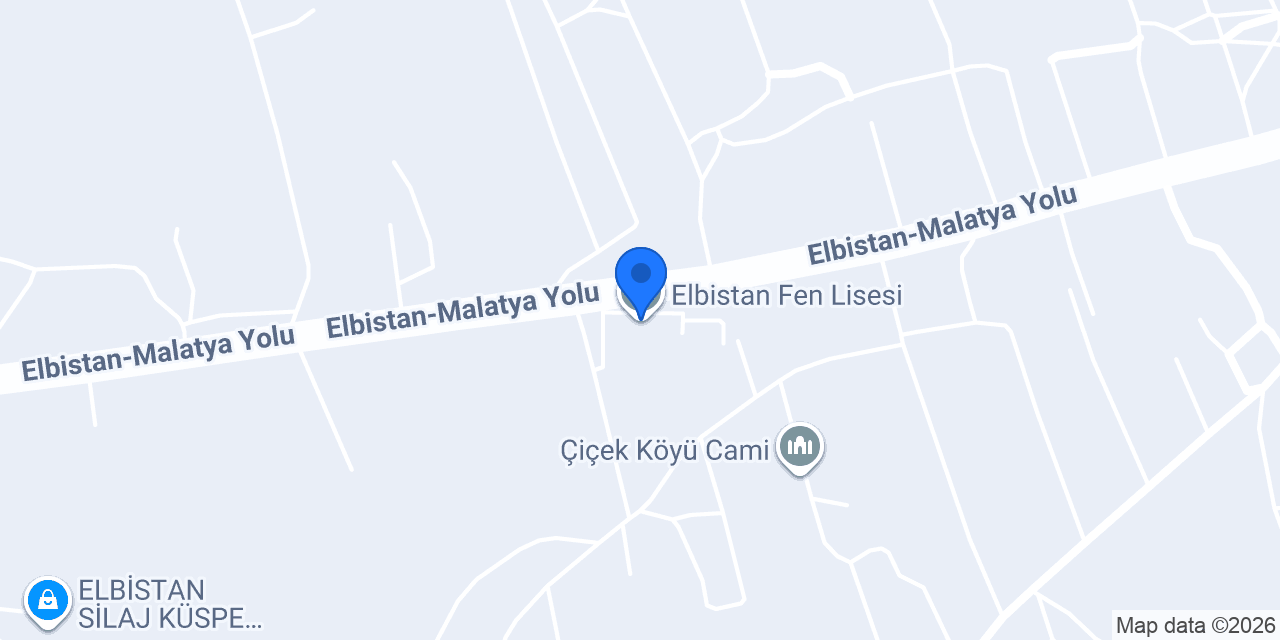 Elbistan Fen Lisesi konumu