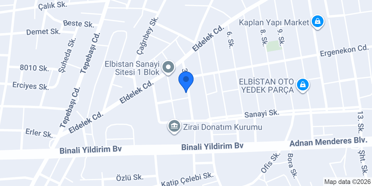 Elbistan kamelya konumu