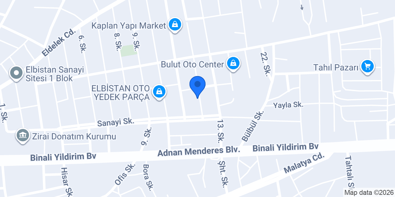Özcan kaynak ve metal konumu