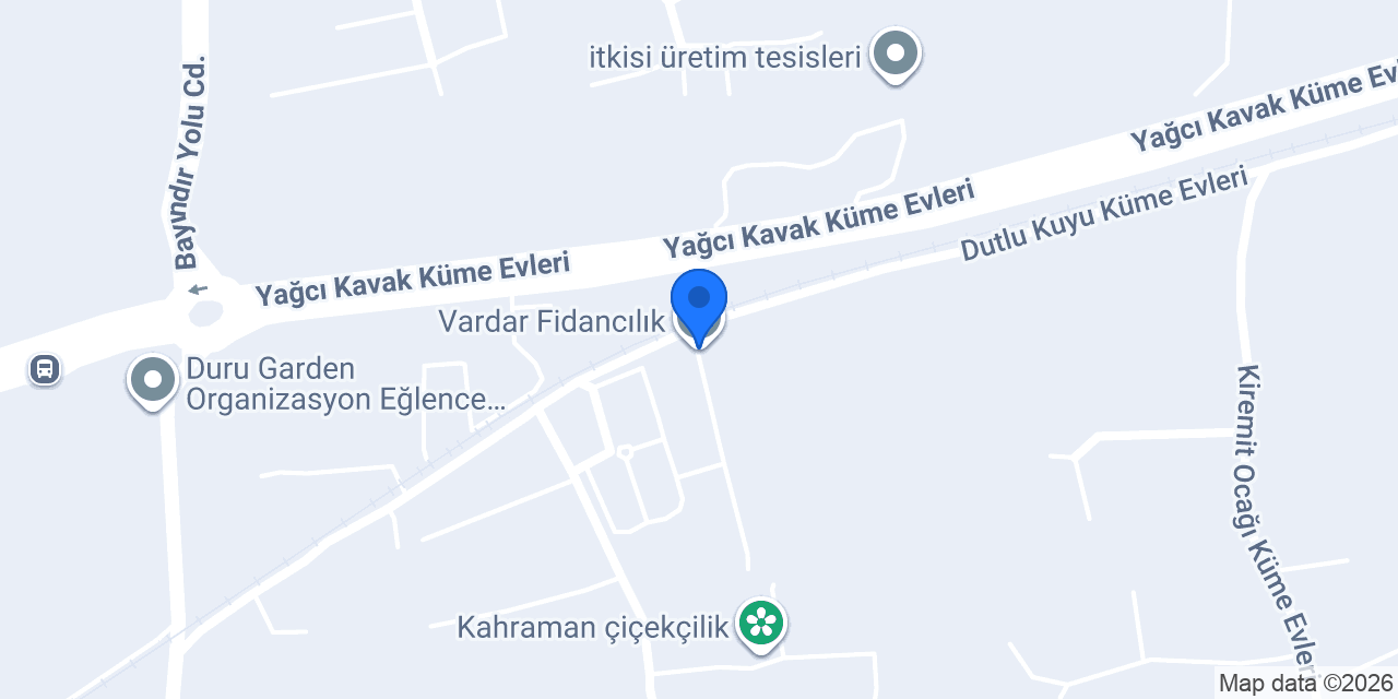Vardar Fidancılık konumu