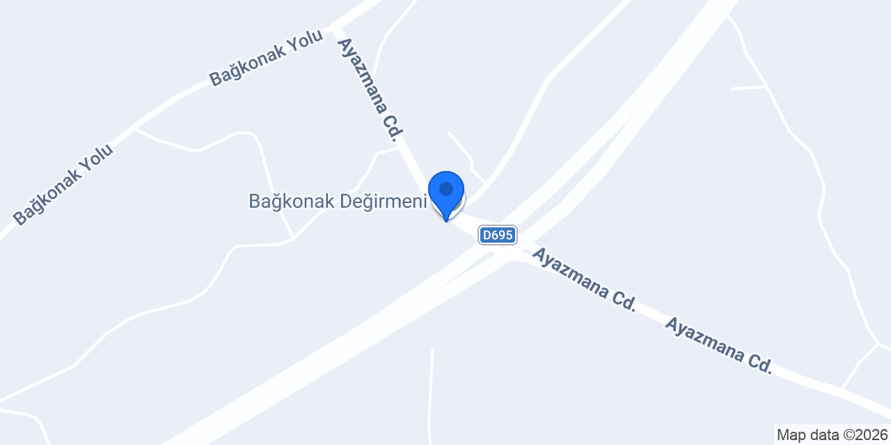 Bağkonak Değirmeni konumu
