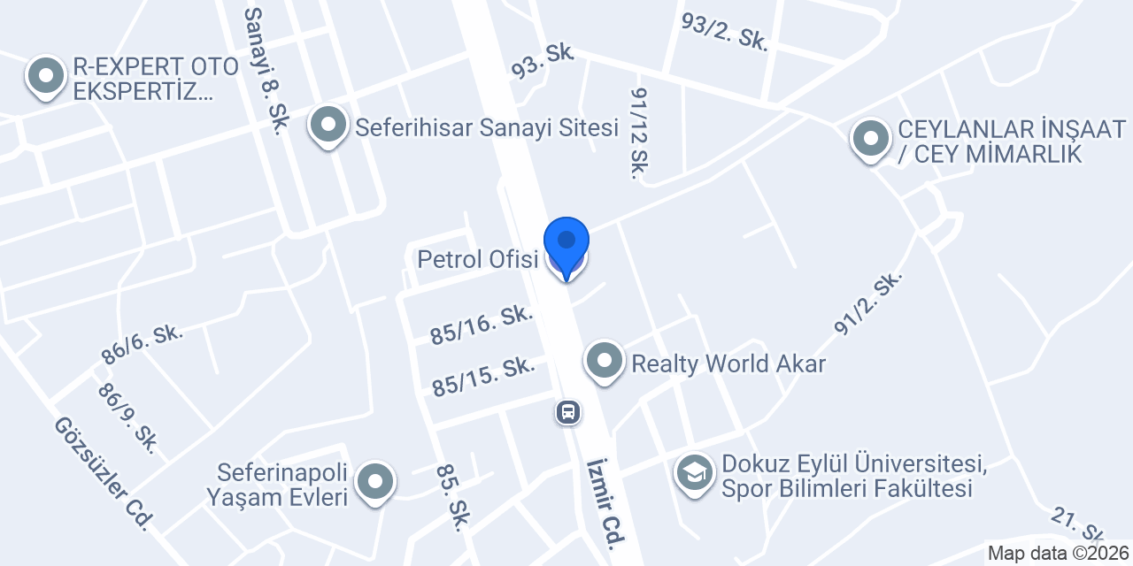 Petrol Ofisi konumu