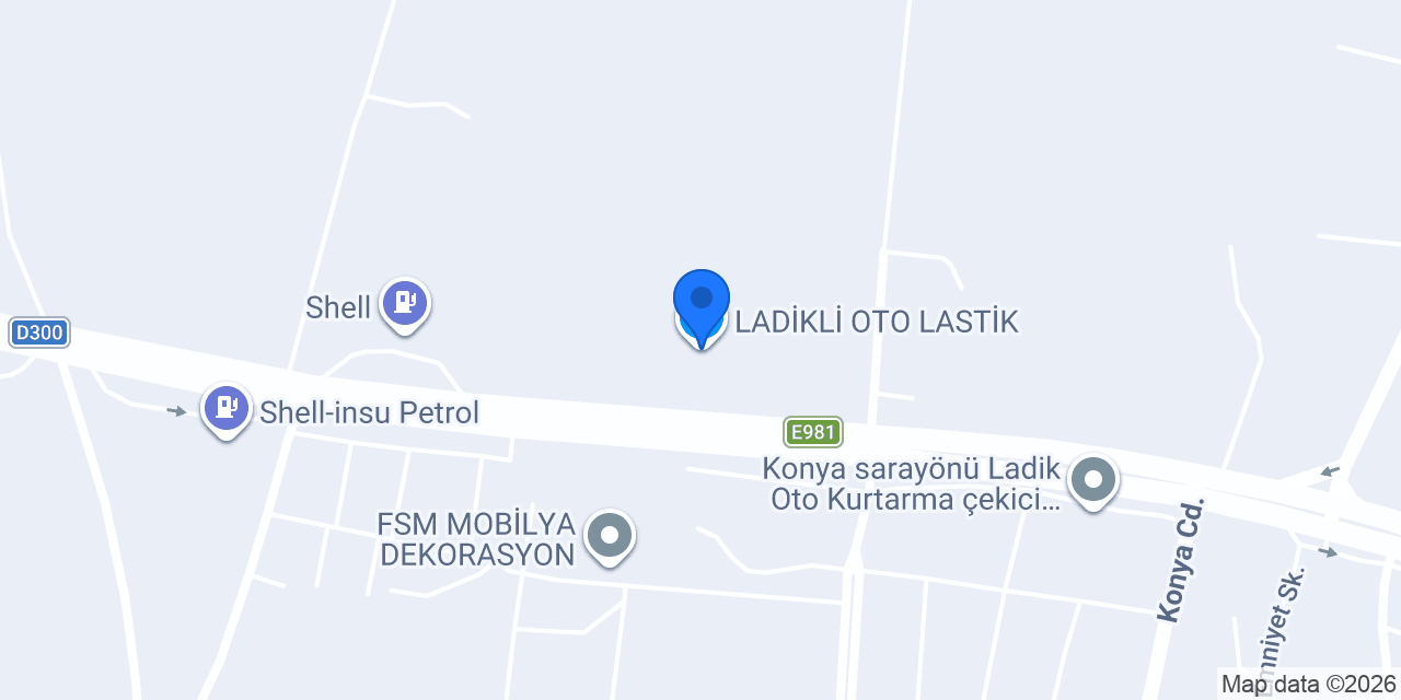 LADİKLİ OTO LASTİK konumu