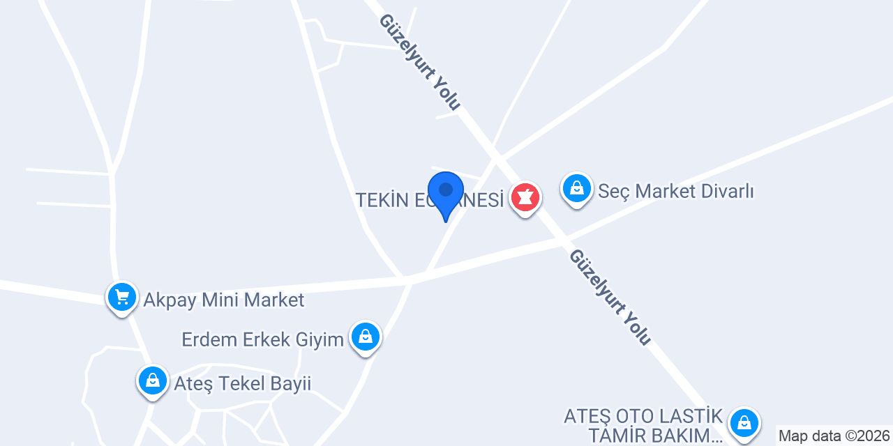 Gökçe unlu mamülleri konumu