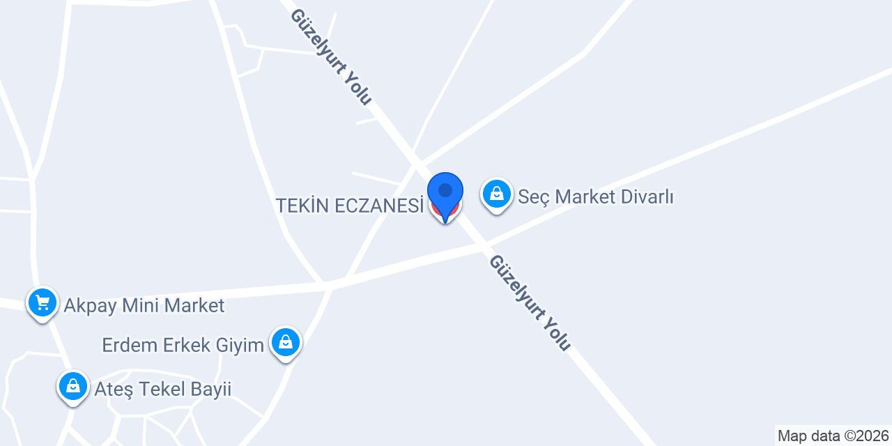 TEKİN ECZANESİ konumu