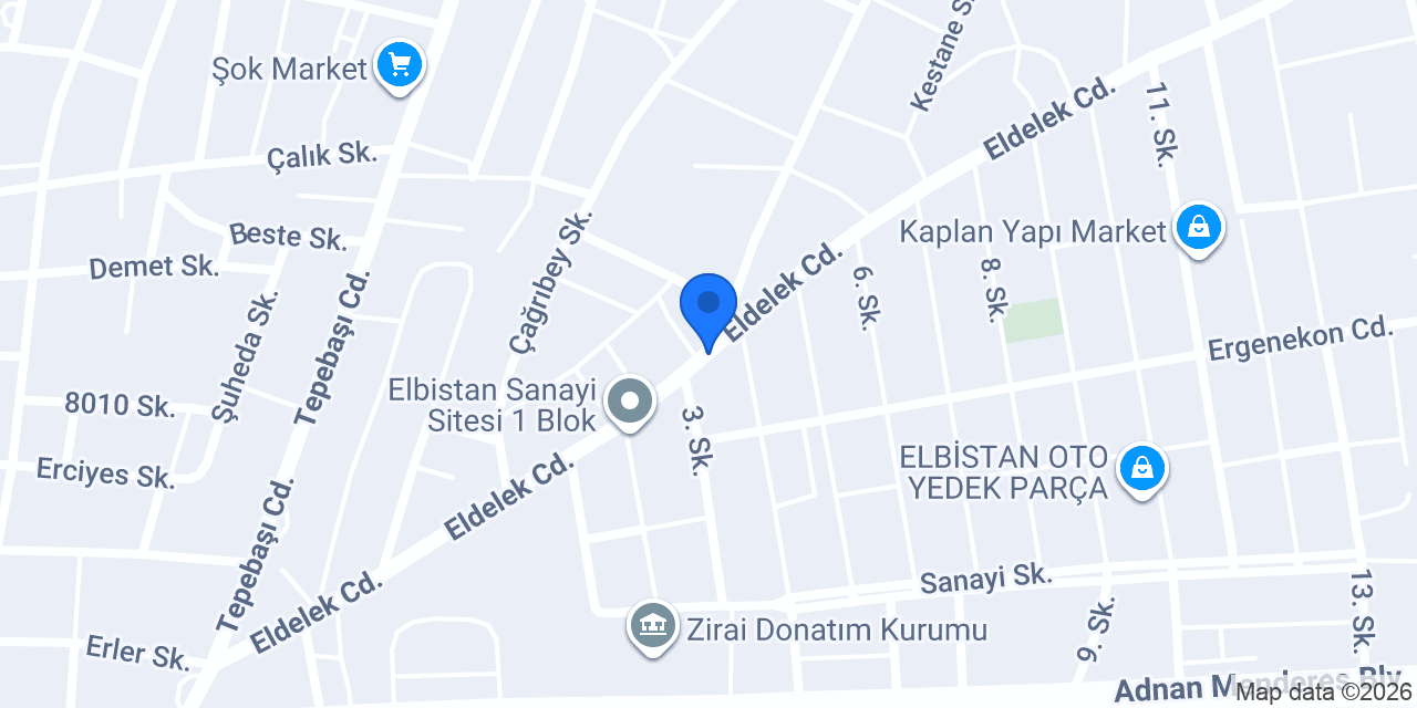 Murat Oto Kaporta konumu