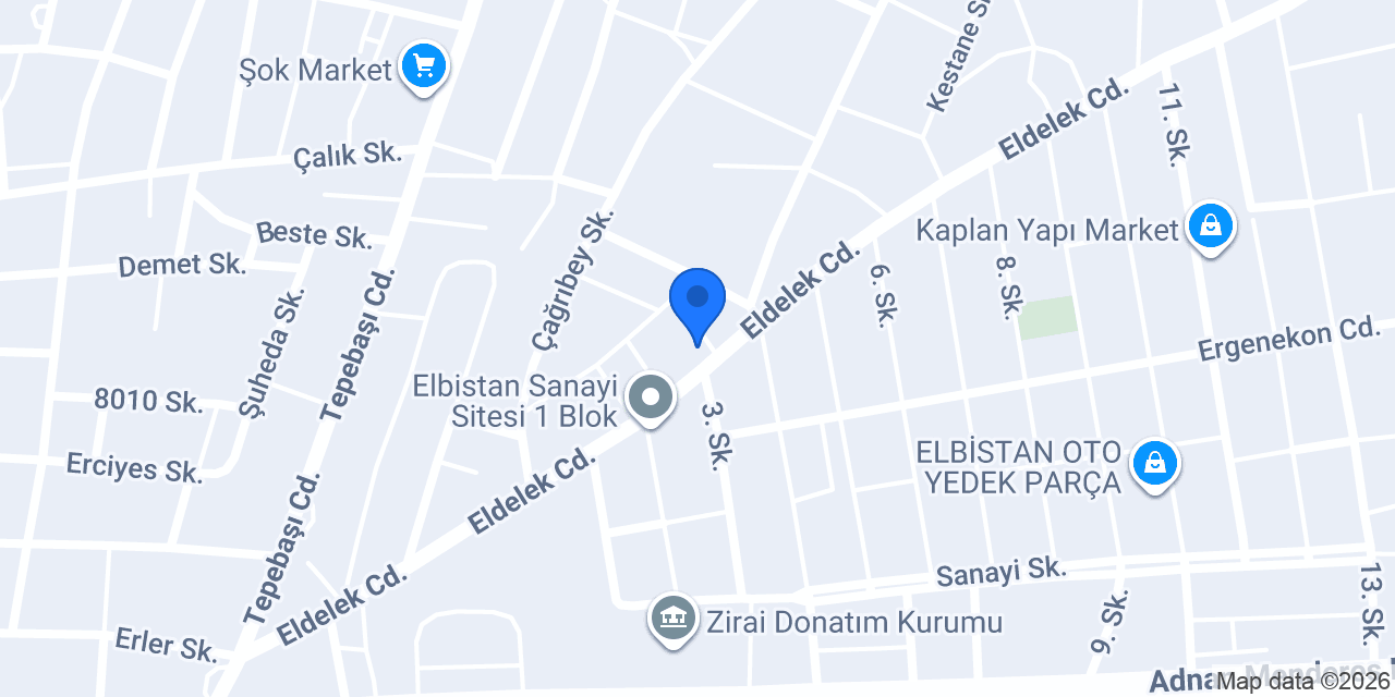 Özgür Oto Egzoz konumu