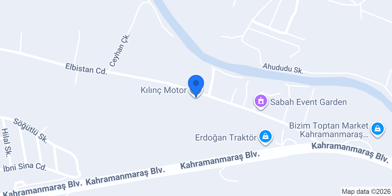Kılınç Motor konumu