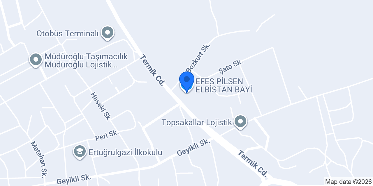EFES PİLSEN ELBİSTAN BAYİ konumu
