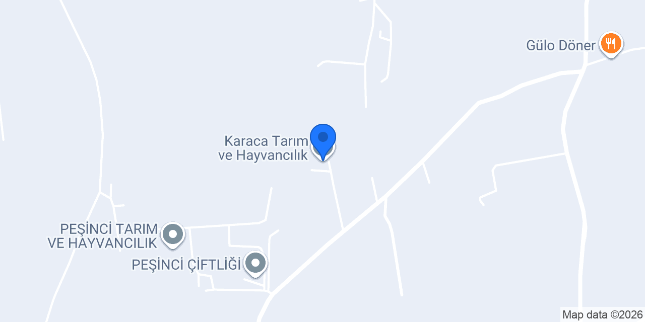 Karaca Tarım ve Hayvancılık konumu