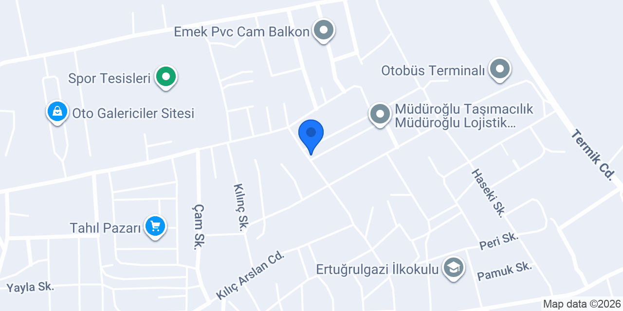 Dulkadiroğlu odun kömür kereste konumu