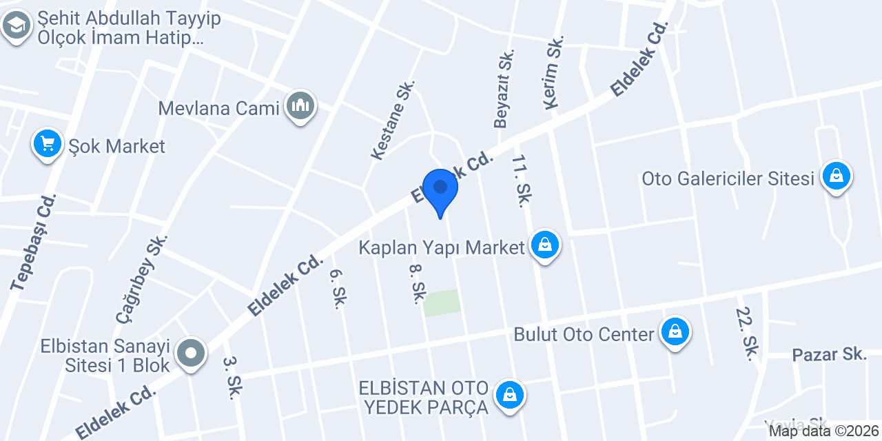 Elbistan Kartal Mobilya & Dekorasyon konumu