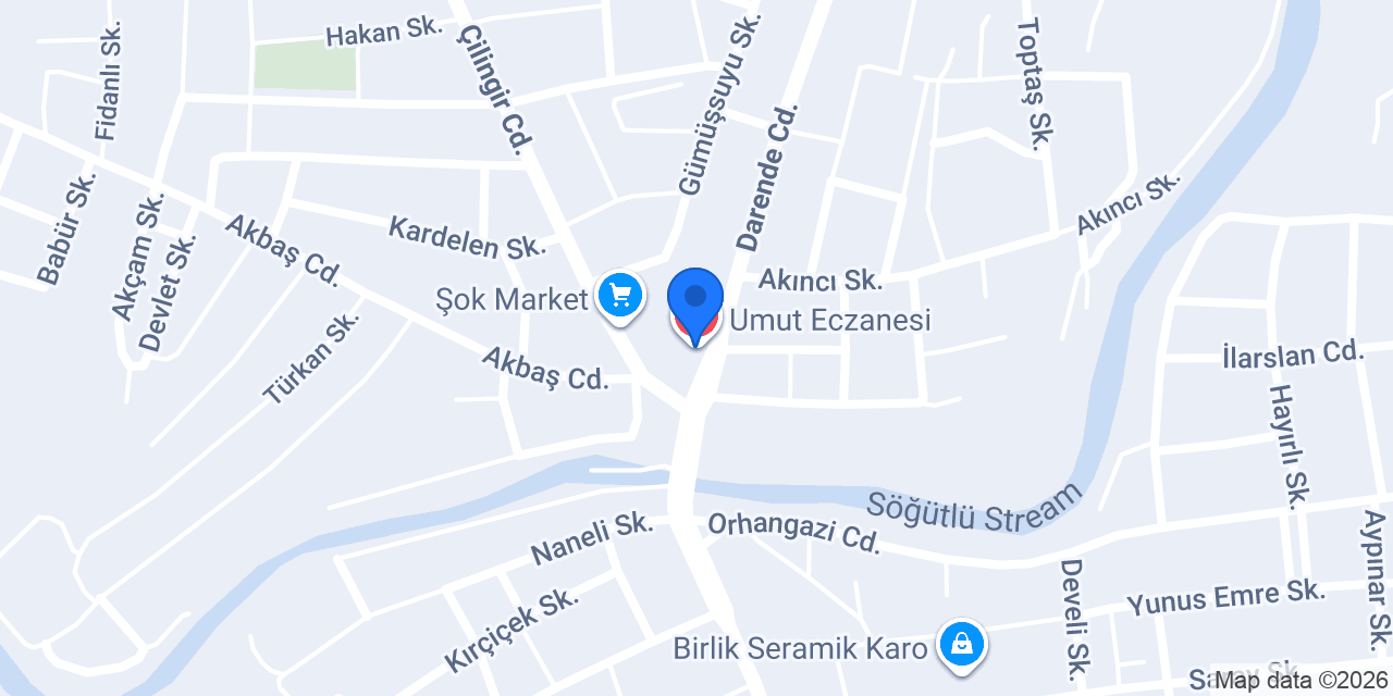 Umut Eczanesi konumu