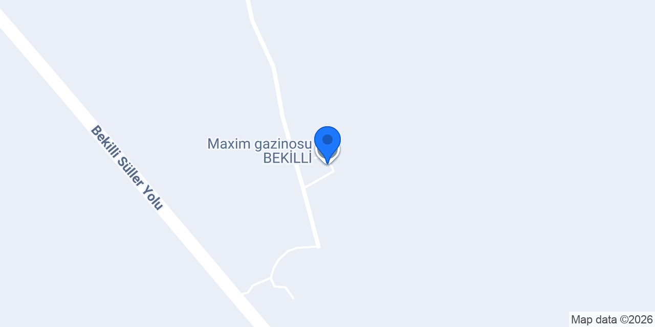 Maxim gazinosu BEKİLLİ konumu