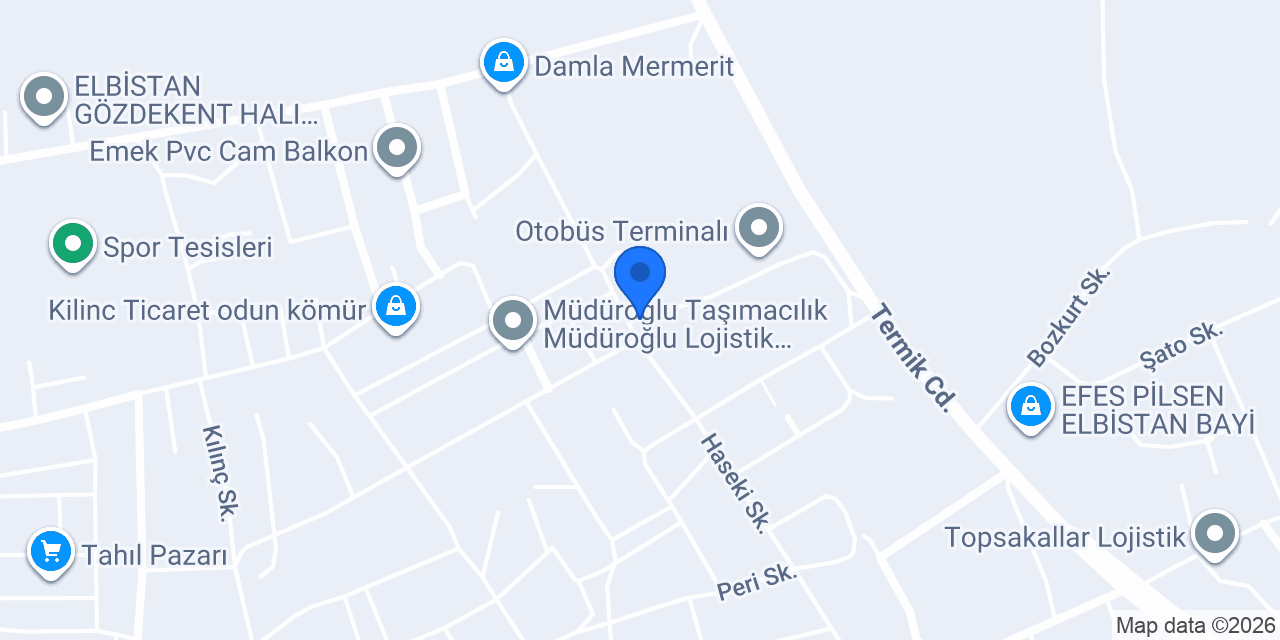 Çaparahmetoğlu Bims Fabrikası konumu