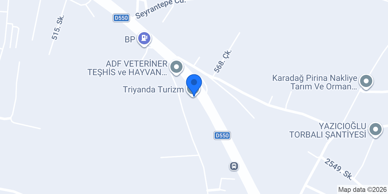 Triyanda Turizm konumu