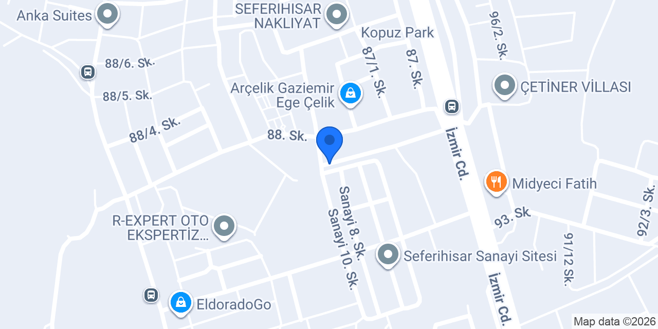 GUS Yapı Mobilya Dekorasyon konumu