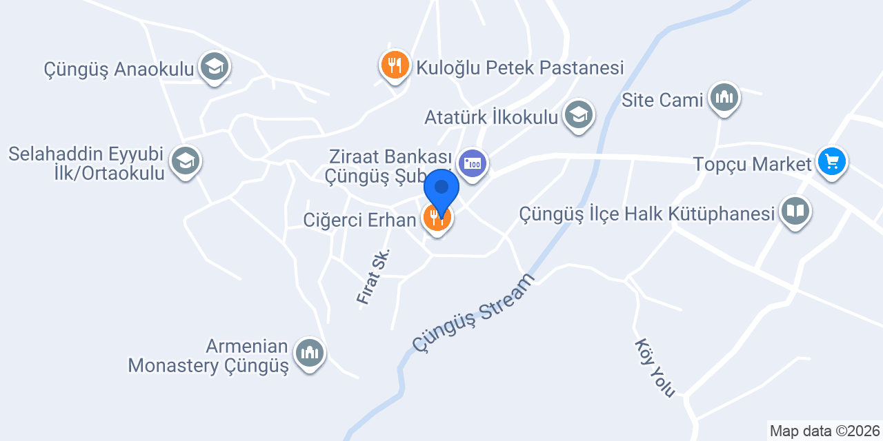 ÇÜNGÜŞ ÇİĞKÖFTECİM konumu
