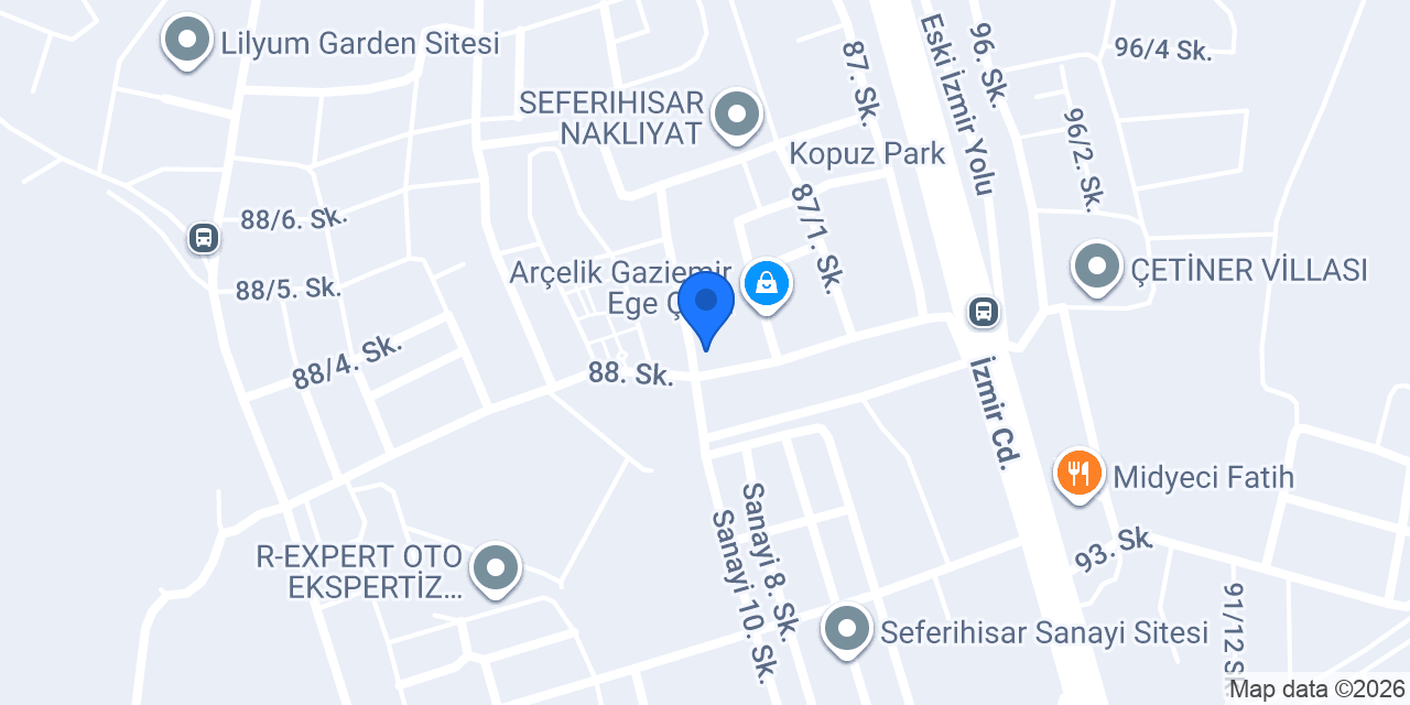 Özgurme Yemek Fabrikası konumu