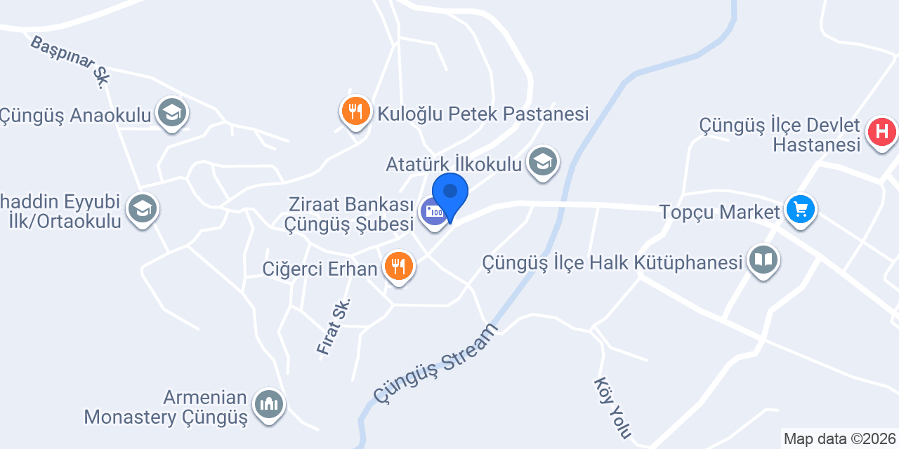 Çüngüş İlçe Milli Eğitim Müdürlüğü konumu