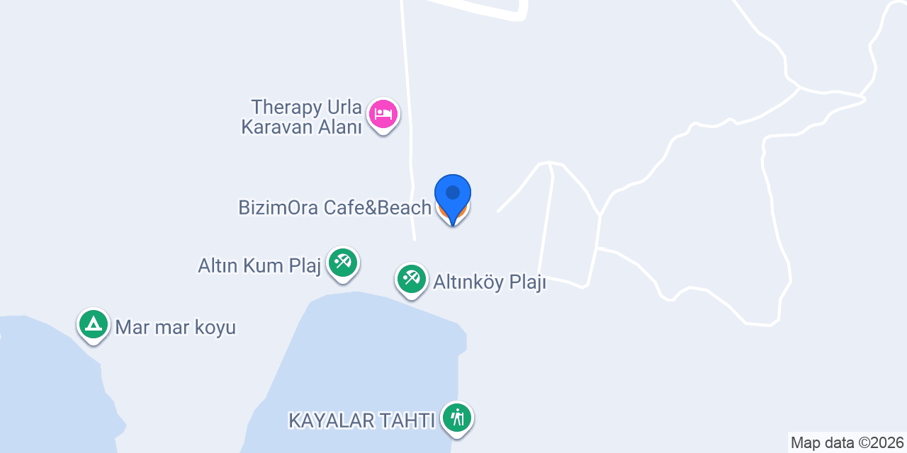 BizimOra Cafe&Beach konumu