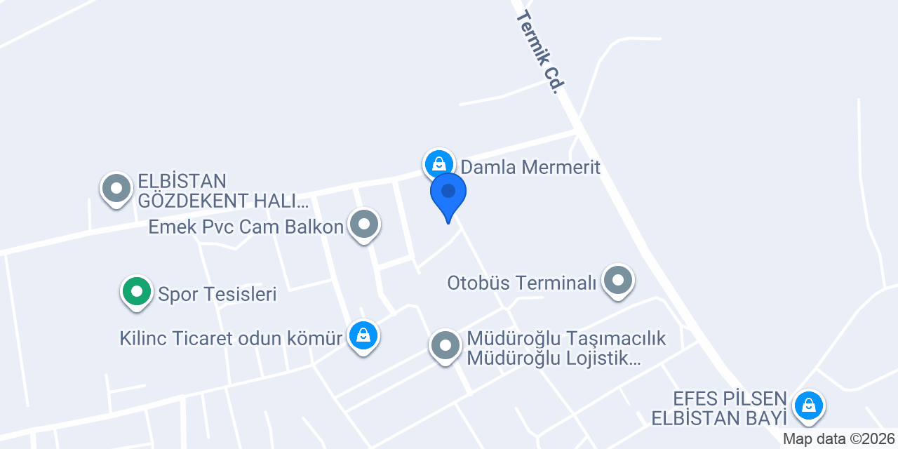 MTE PLAST Elbistan konumu
