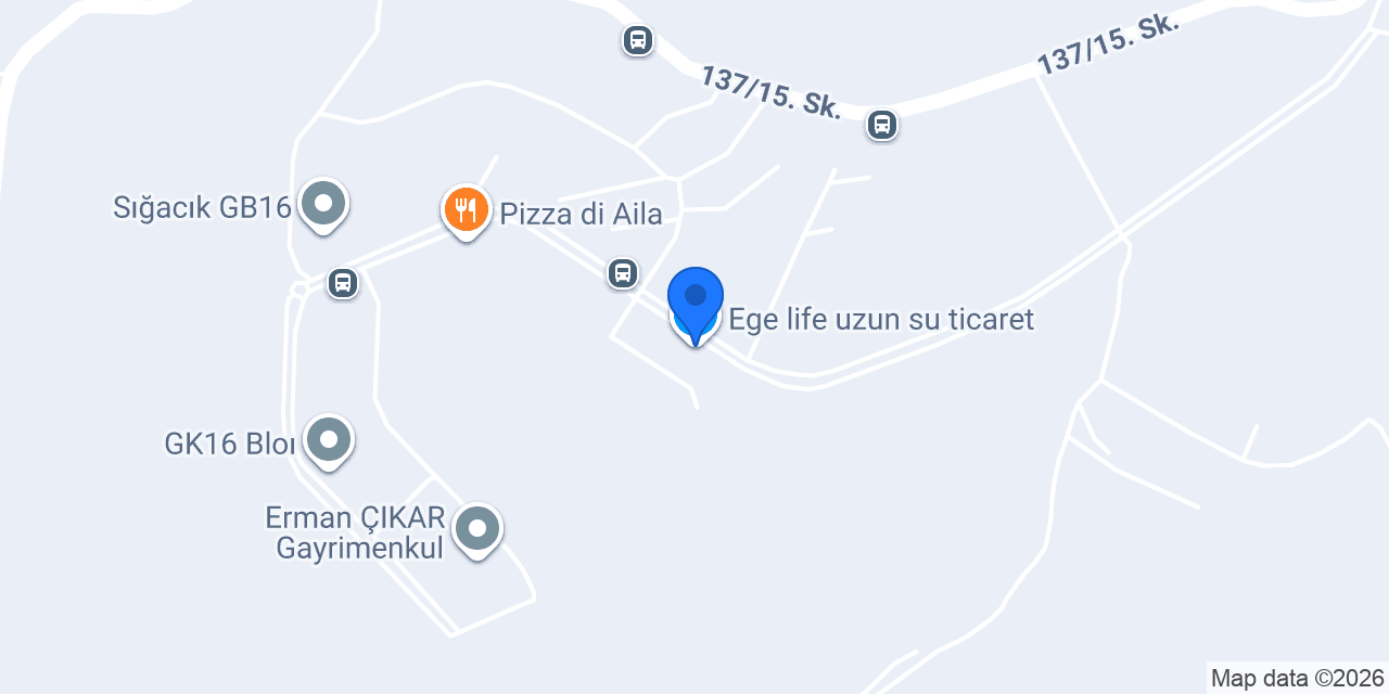 Ege life uzun su ticaret konumu