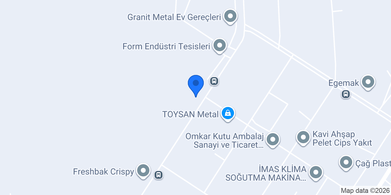 ERG Makina İmalat İTH. İHR. SAN. VE TİC. A.Ş. konumu