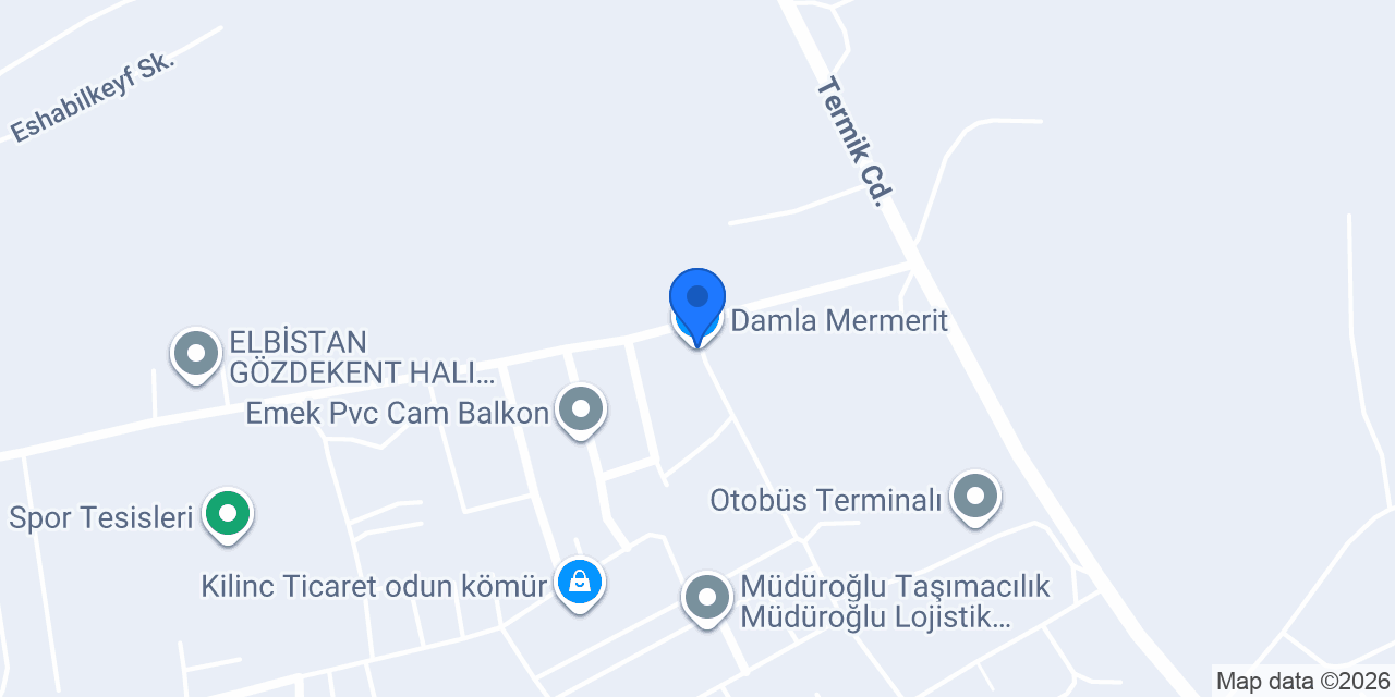 Damla Mermerit konumu