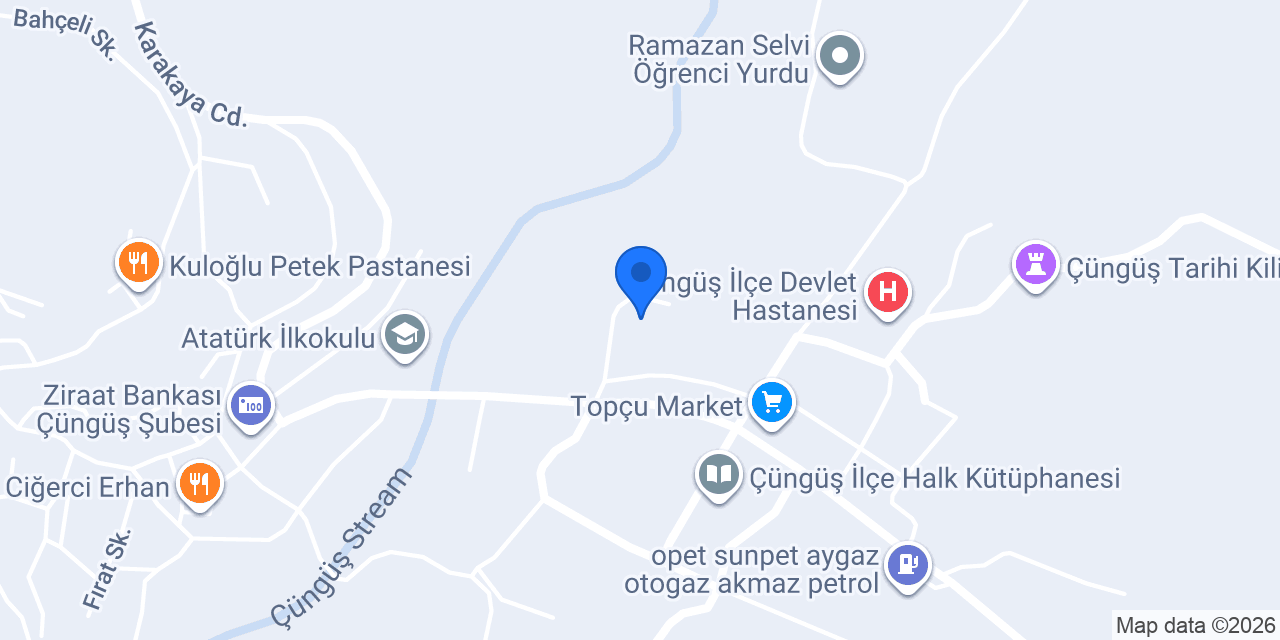 Çüngüş İlçe Müftülüğü konumu