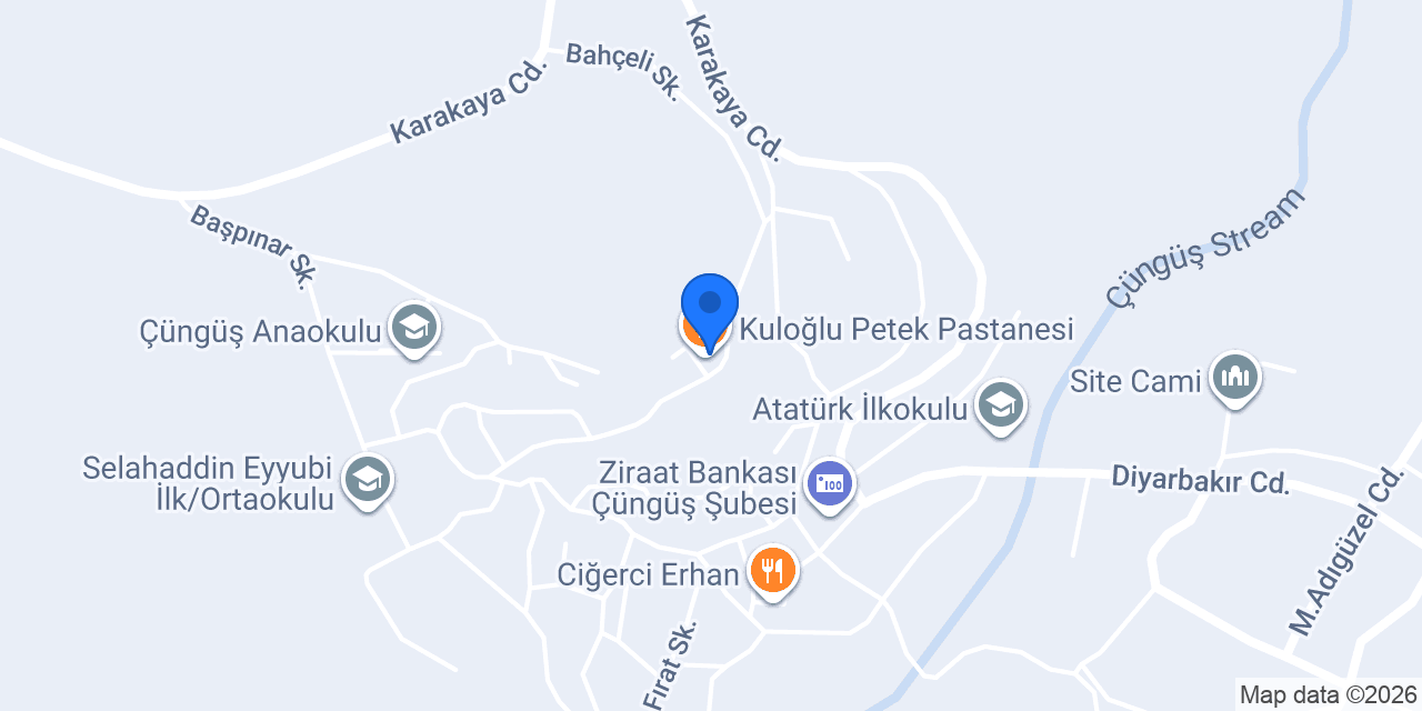 Kuloğlu Petek Pastanesi konumu