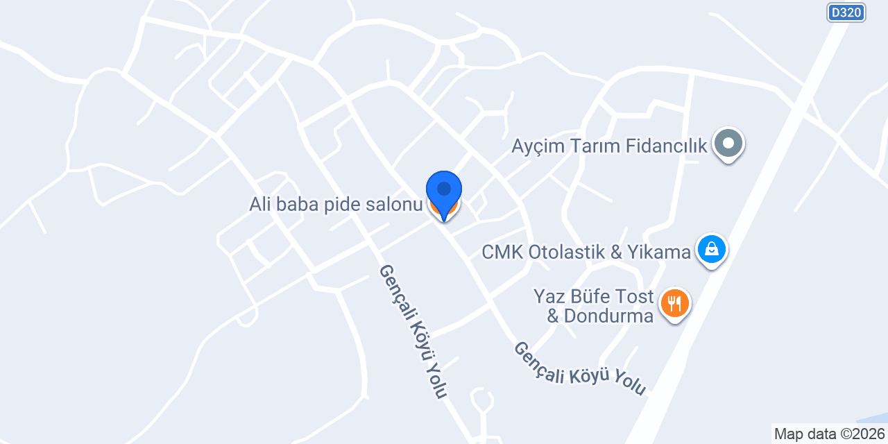 Ali baba pide salonu konumu