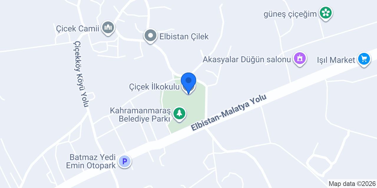 Çiçek İlkokulu konumu