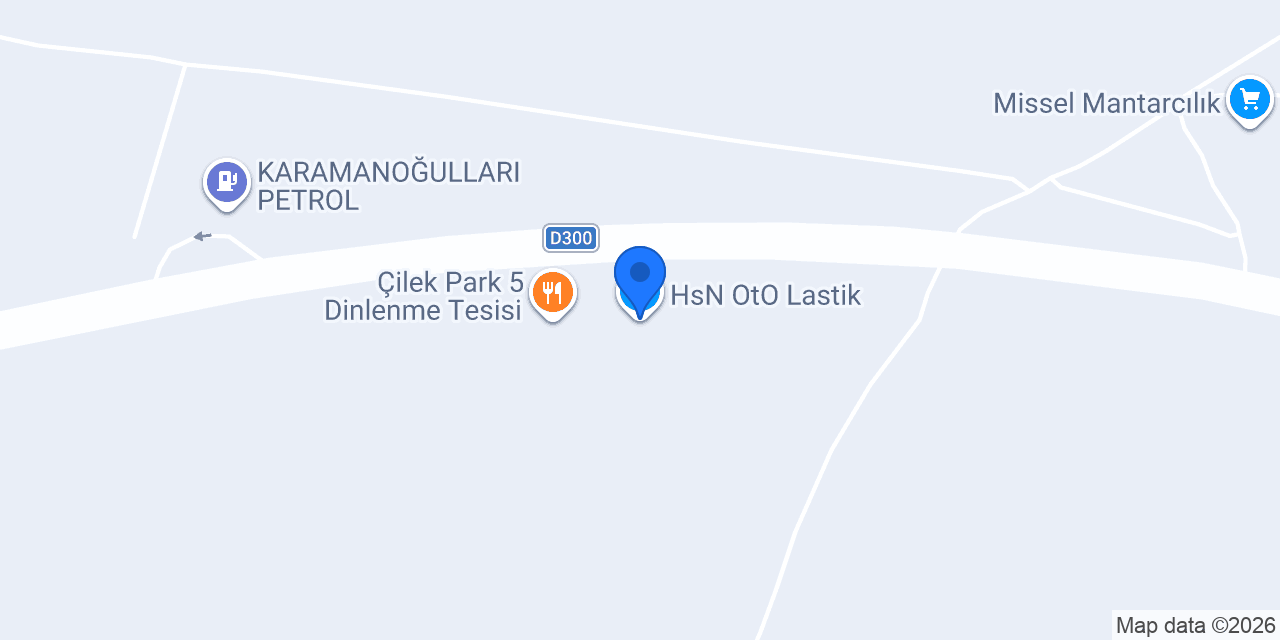 HsN OtO Lastik konumu