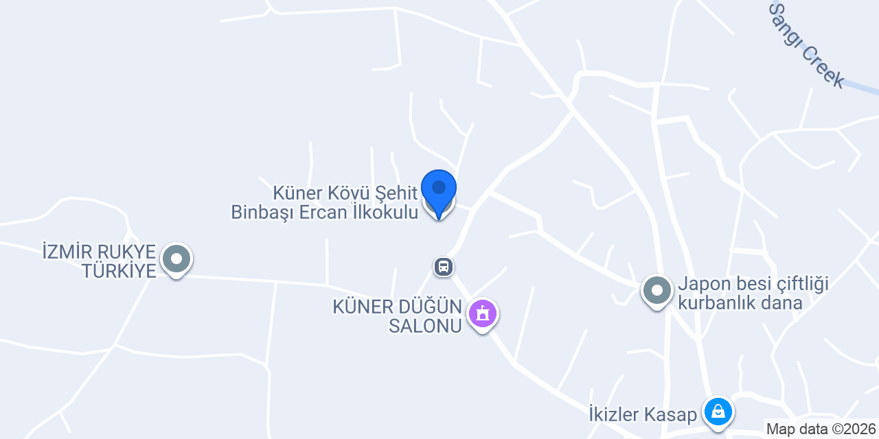Küner Köyü Şehit Binbaşı Ercan İlkokulu konumu