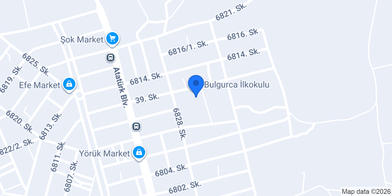 Bulgurca İlkokulu konumu