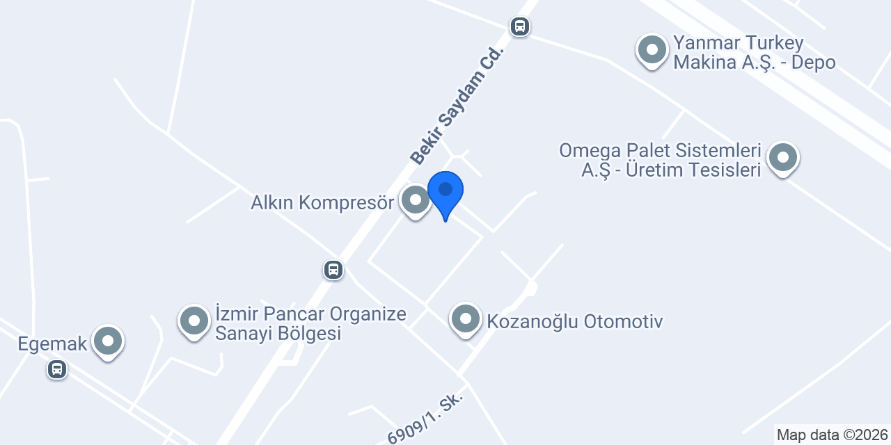 Aykom Kompresör konumu
