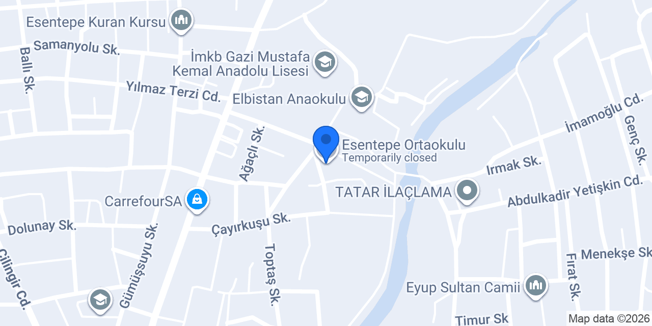 Esentepe Ortaokulu konumu