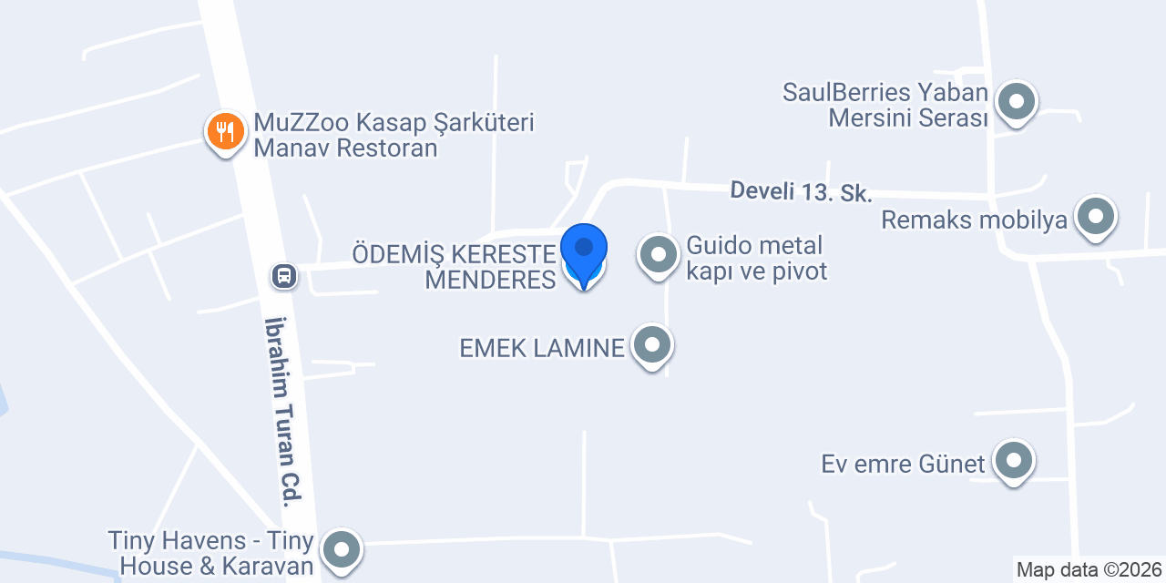 ÖDEMİŞ KERESTE MENDERES konumu