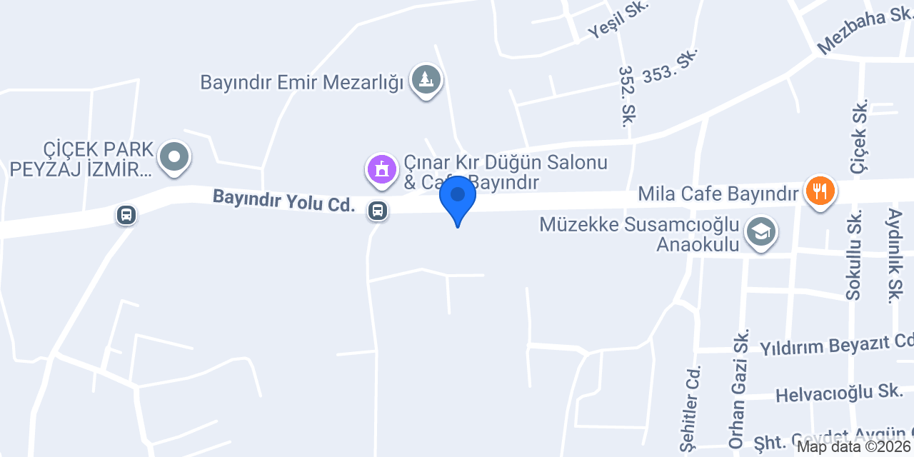 Özbahçeli Çiçekçilik Mustafa Özbahçeli konumu