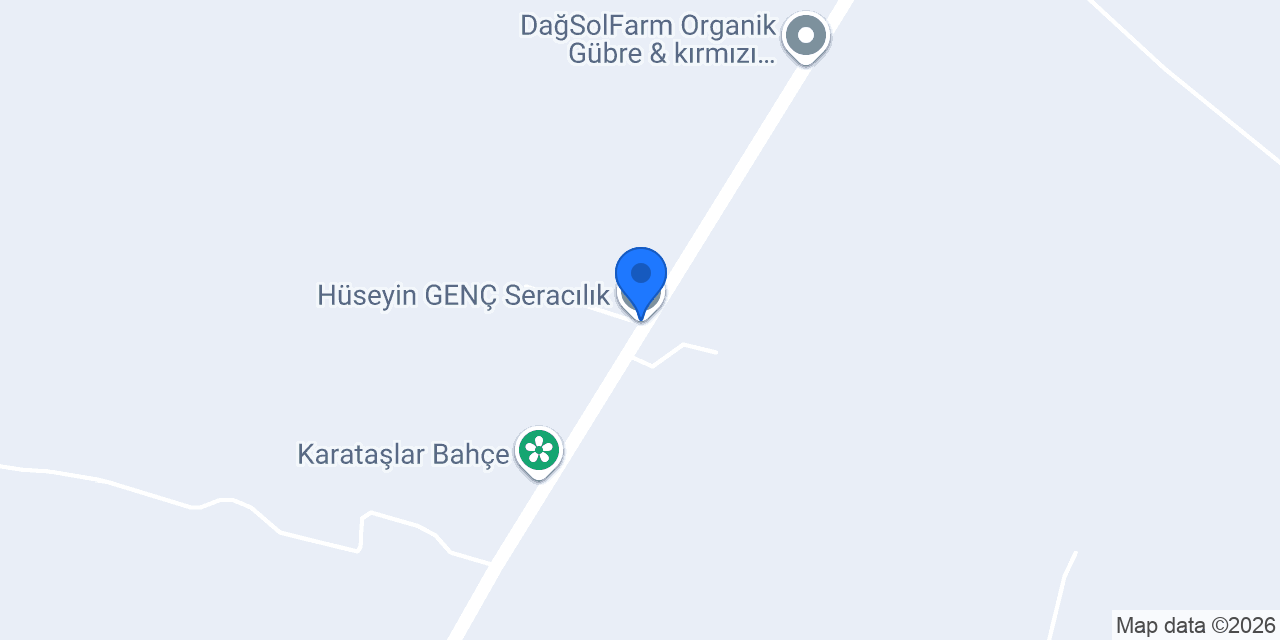 Hüseyin GENÇ Seracılık konumu