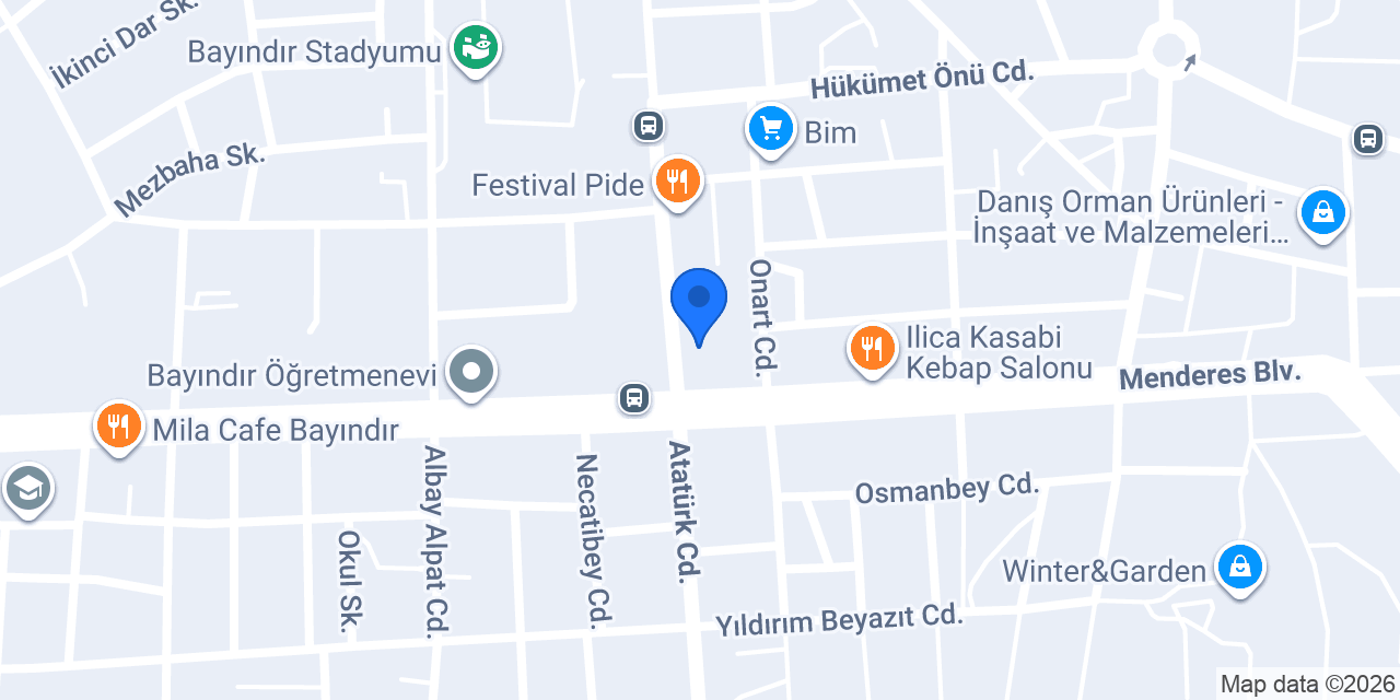 Bayındır Halk Eğitimi Merkezi konumu