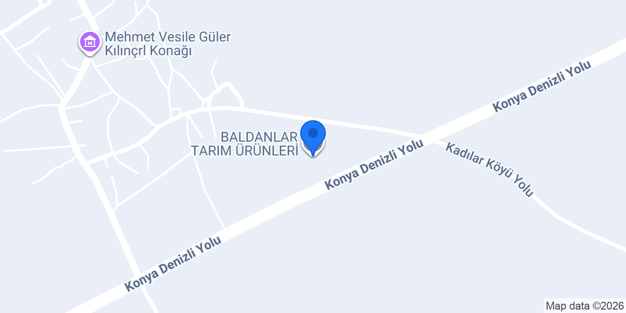 BALDANLAR TARIM ÜRÜNLERİ konumu