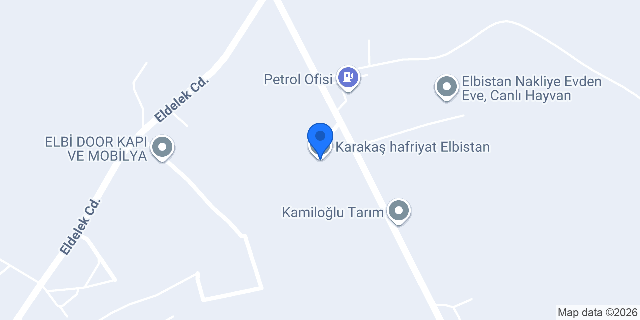 Karakaş hafriyat Elbistan konumu