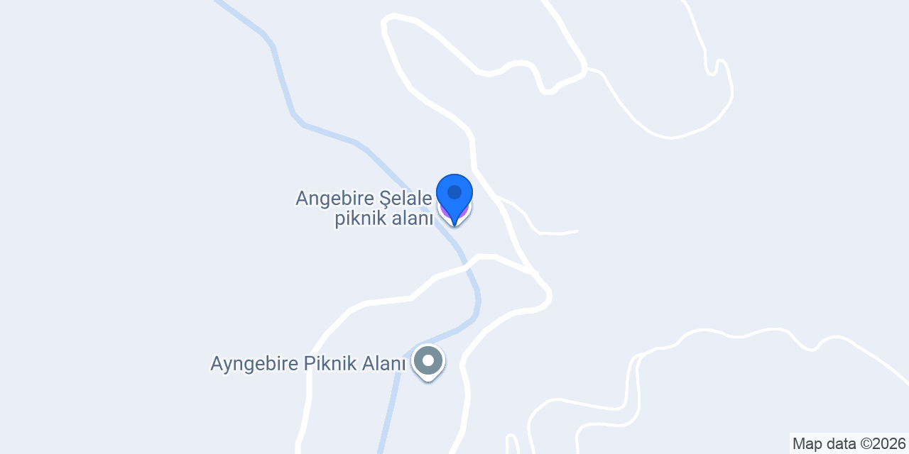 Angebire Şelale piknik alanı konumu